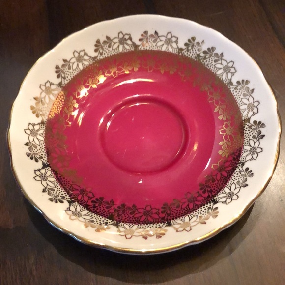 🏴󠁧󠁢󠁥󠁮󠁧󠁿 Crown Staffordshire Tea Cup & Saucer fine bone china set - Picture 2 of 9